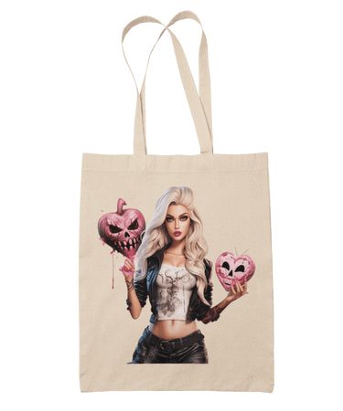 Skull Heart Gothic Barbie Tote Bag 8Ball